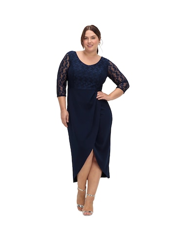 SHEEGO Cocktailjurk in Blauw