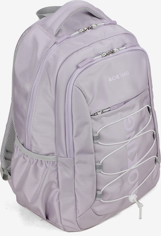 Sac à dos Aoking en violet : devant