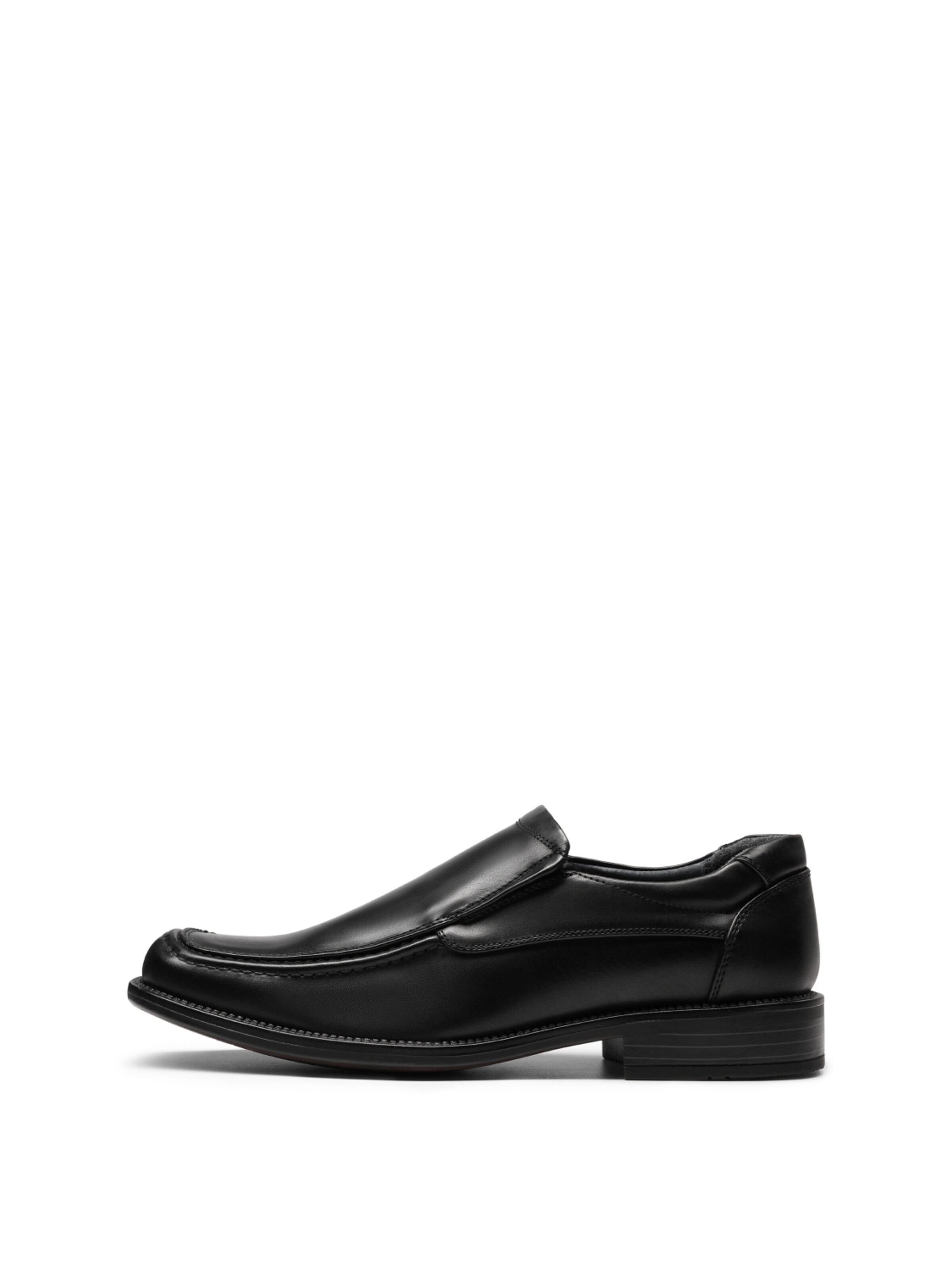 Bruno Marc Instappers 'Bruno Marc Herren Goldman-02 Slip-On Ledergefütterte Schuhe mit quadratischer Zehenform' in Zwart