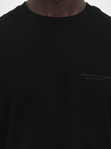 ARMANI EXCHANGE Тениска в черно