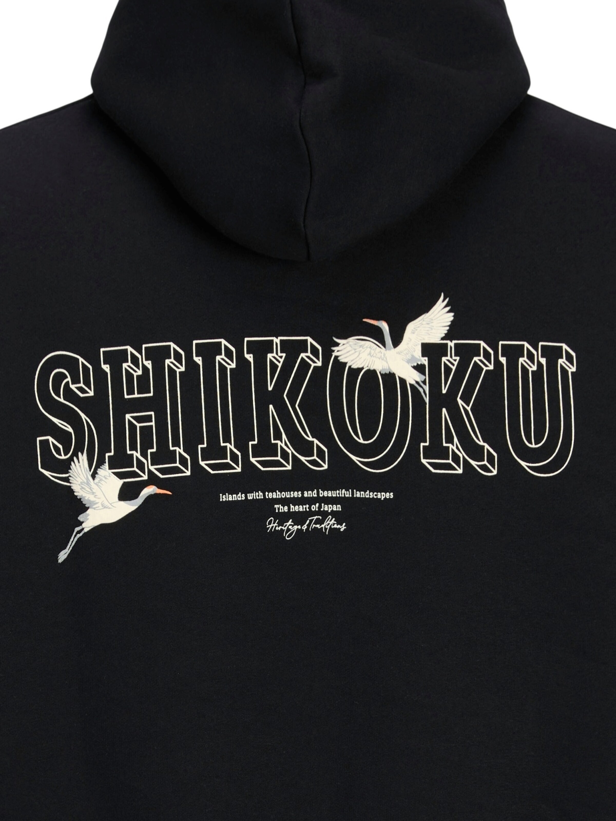 Felpa 'Kenji' di JACK & JONES in nero