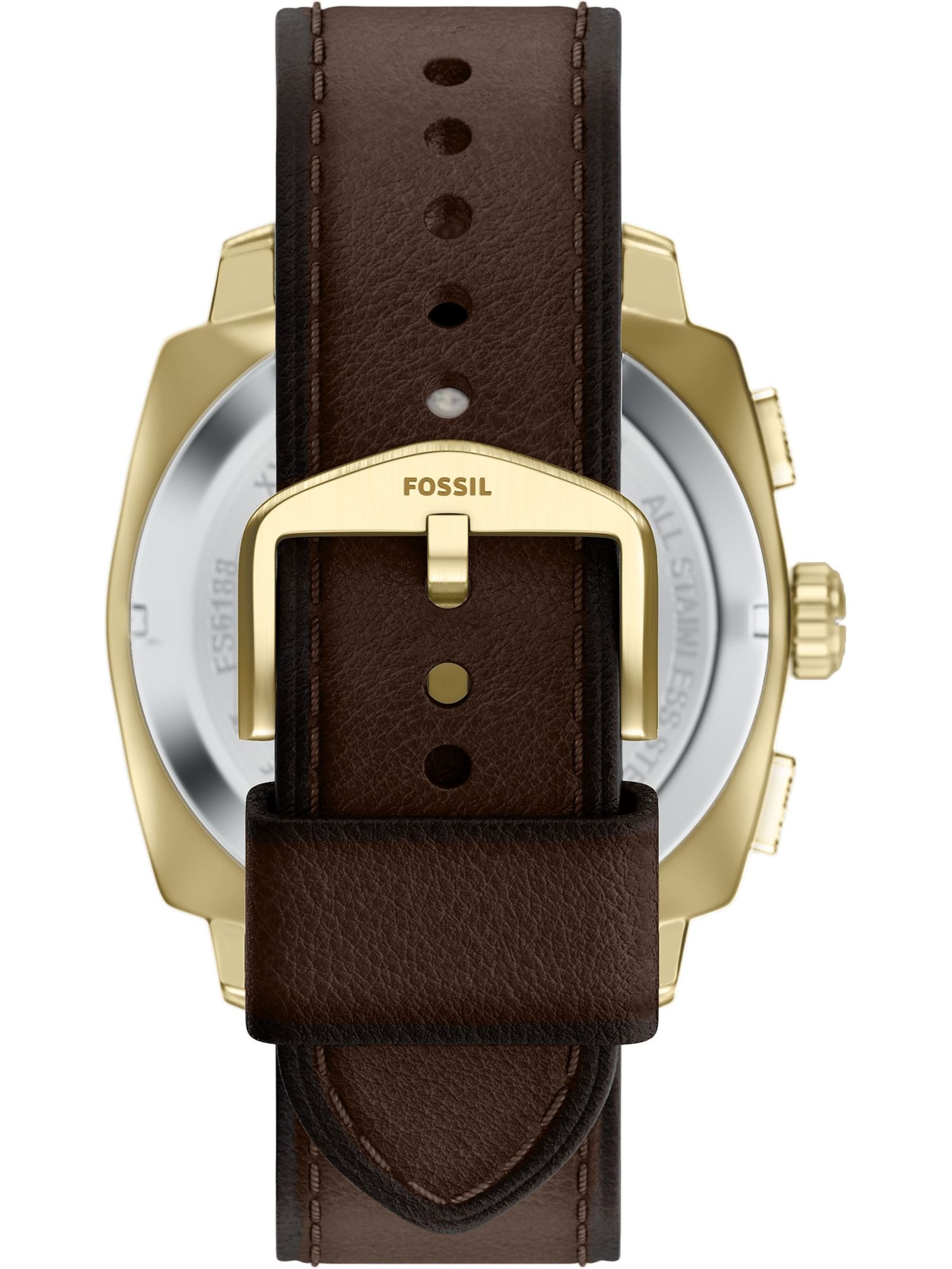 FOSSIL Analog klocka i brun