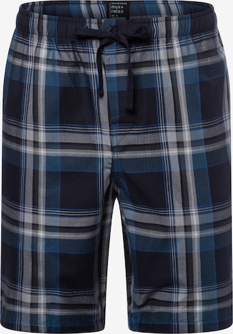 Pantalon de pyjama 'Mix+Relax' SCHIESSER en bleu : devant