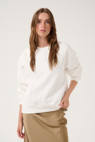 Sweat-shirt 'DiegoMW' My Essential Wardrobe en blanc : devant