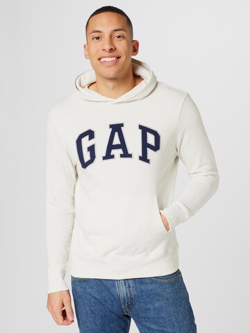 GAP Regular Fit Sweatshirt i hvit: forside