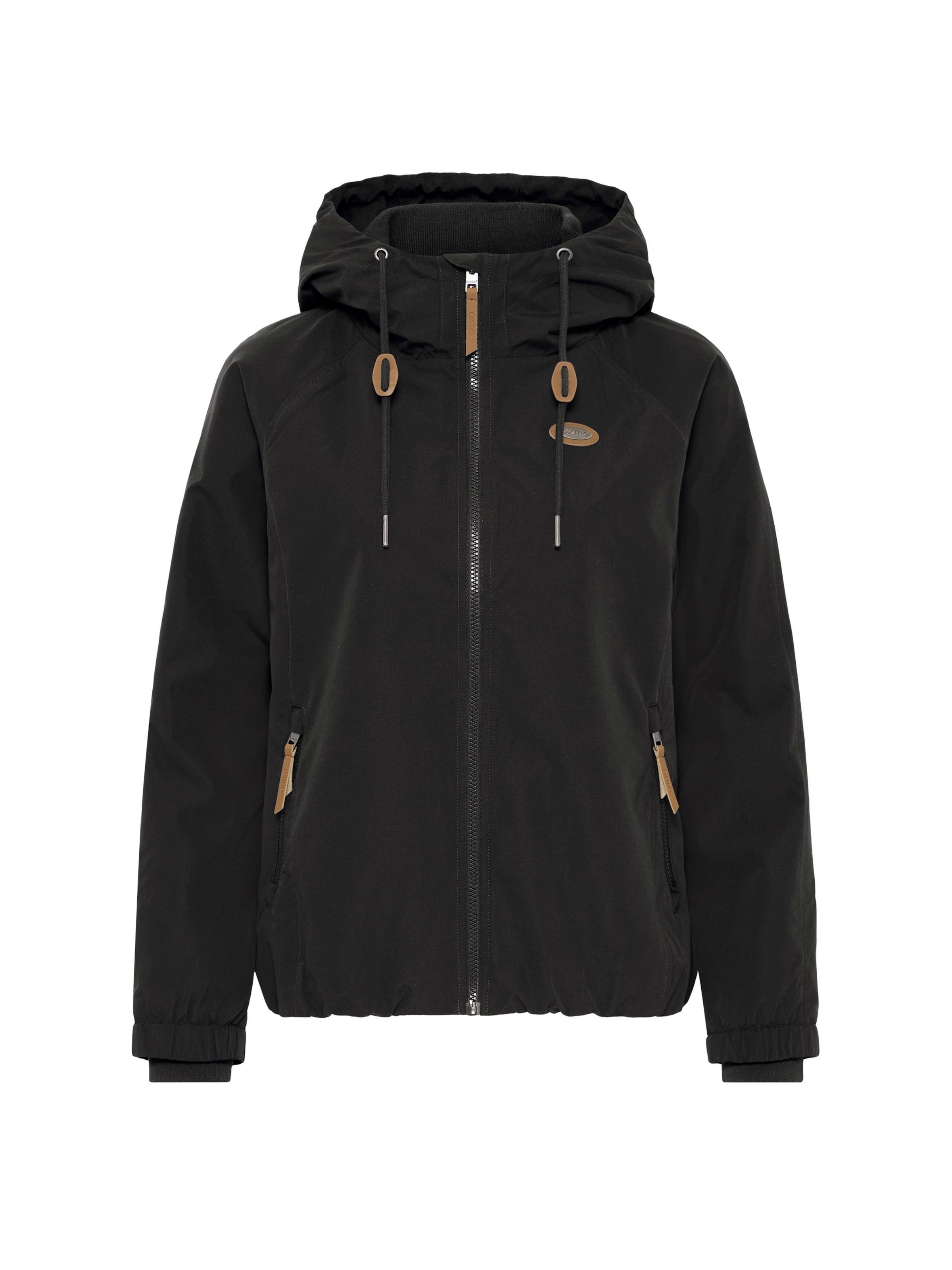 Oxmo Übergangsjacke ' OXTinna ' in Schwarz: Vorderseite