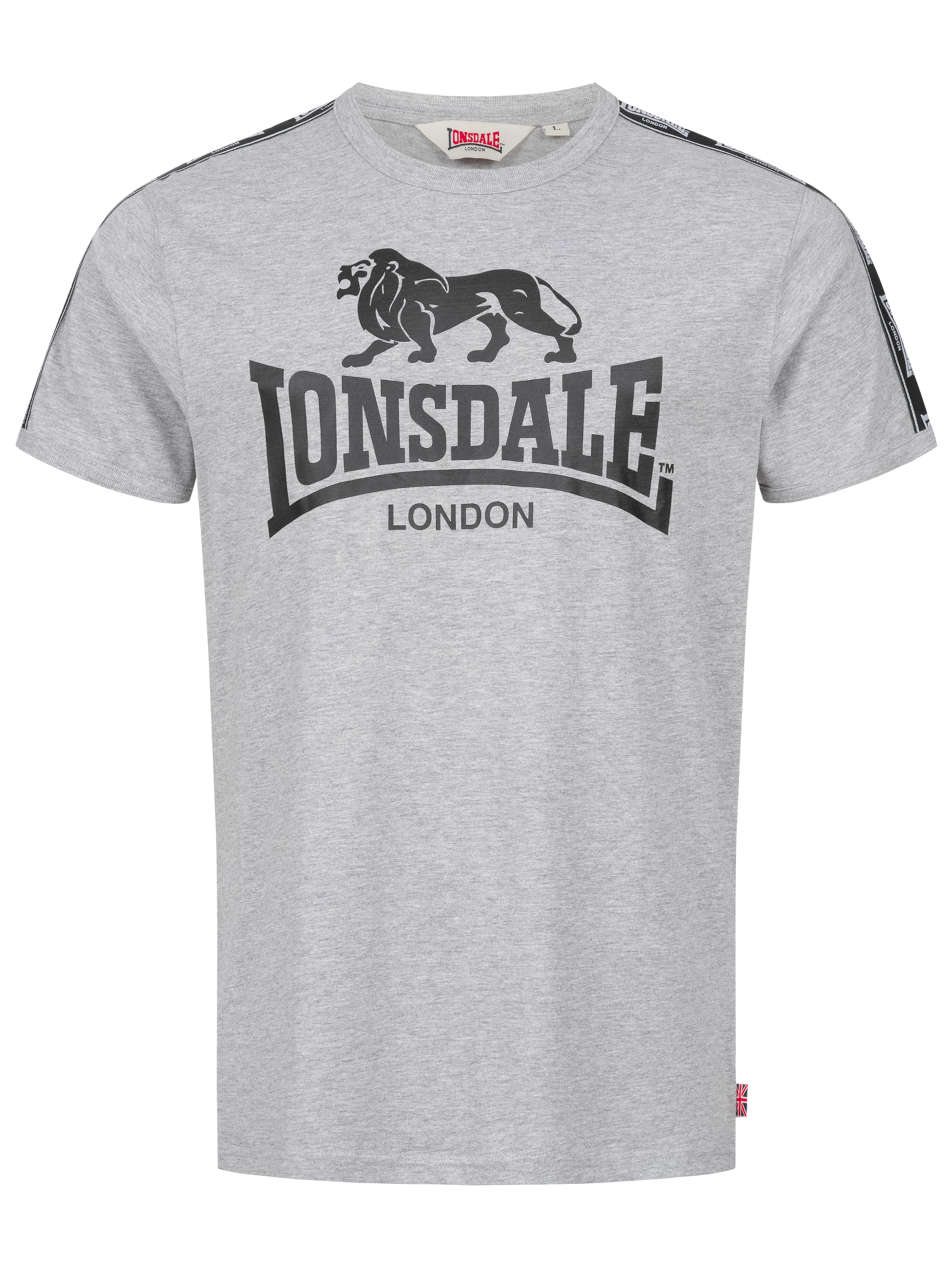 LONSDALE Shirt 'STOUR' in Grau: Vorderseite