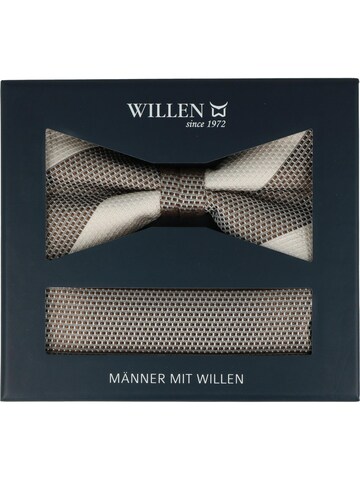 WILLEN Bow Tie 'Set : Blockstreifen / Uni' in Brown