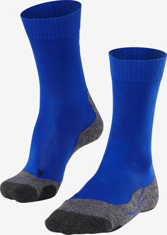 FALKE Sportsocken 'TK2 Explore Cool' in Blau: Vorderseite
