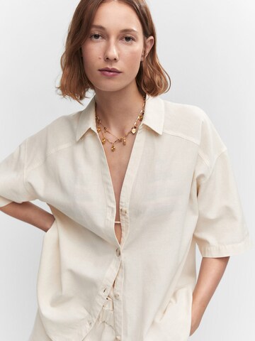 MANGO Bluse 'Lina' i beige