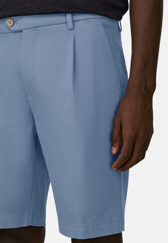 Boggi Milano Slim fit Pleat-front trousers 'B Sustainable' in Blue