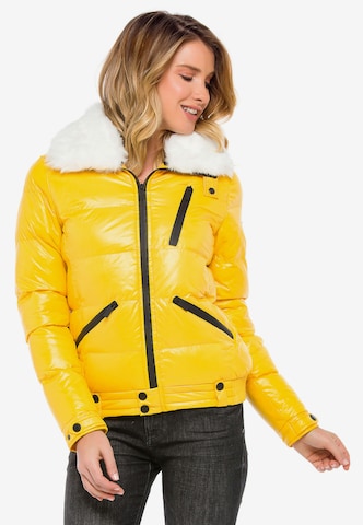 CIPO & BAXX Winter Jacket 'Spark' in Yellow