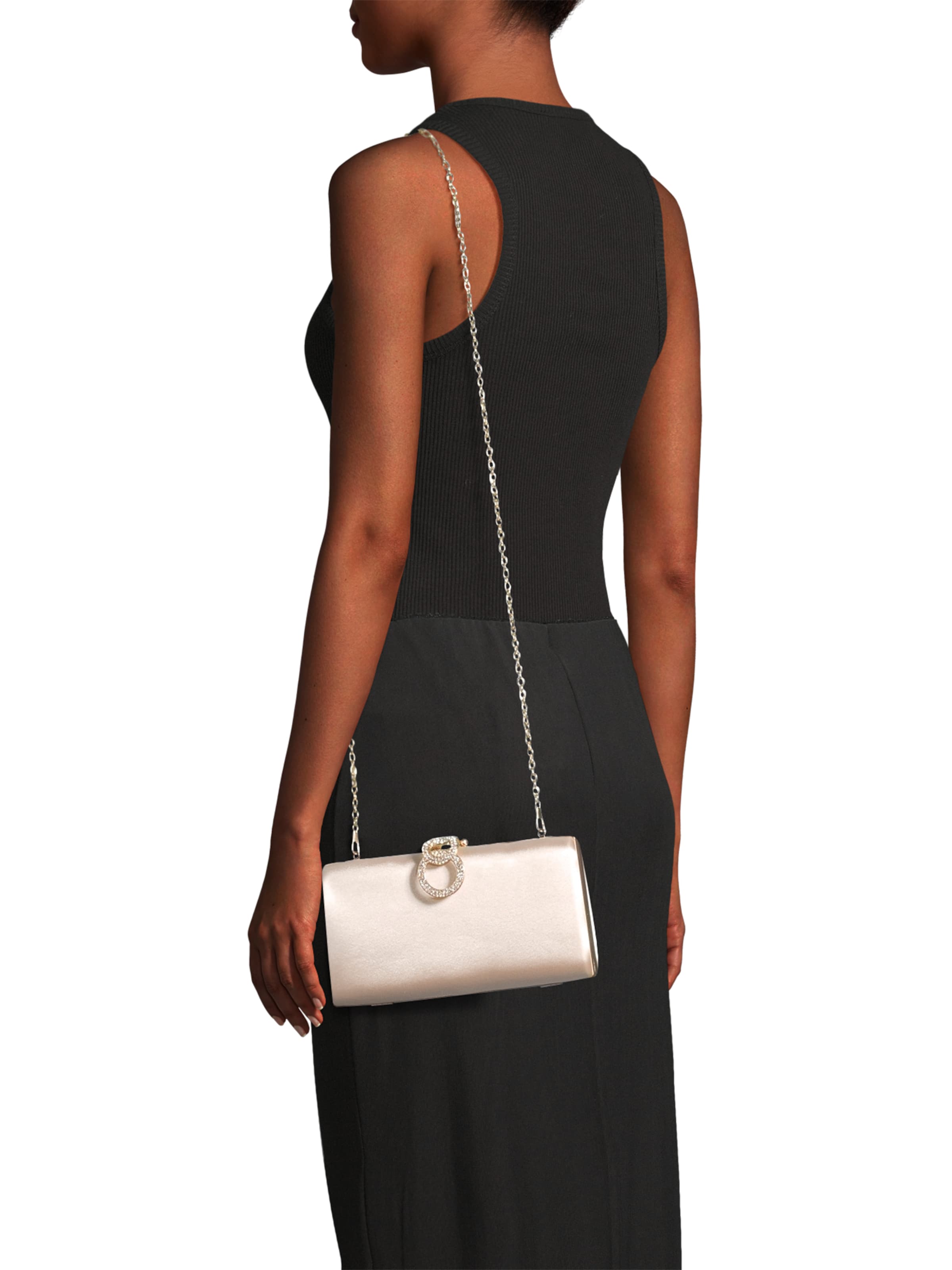 mascara Clutch in Gold