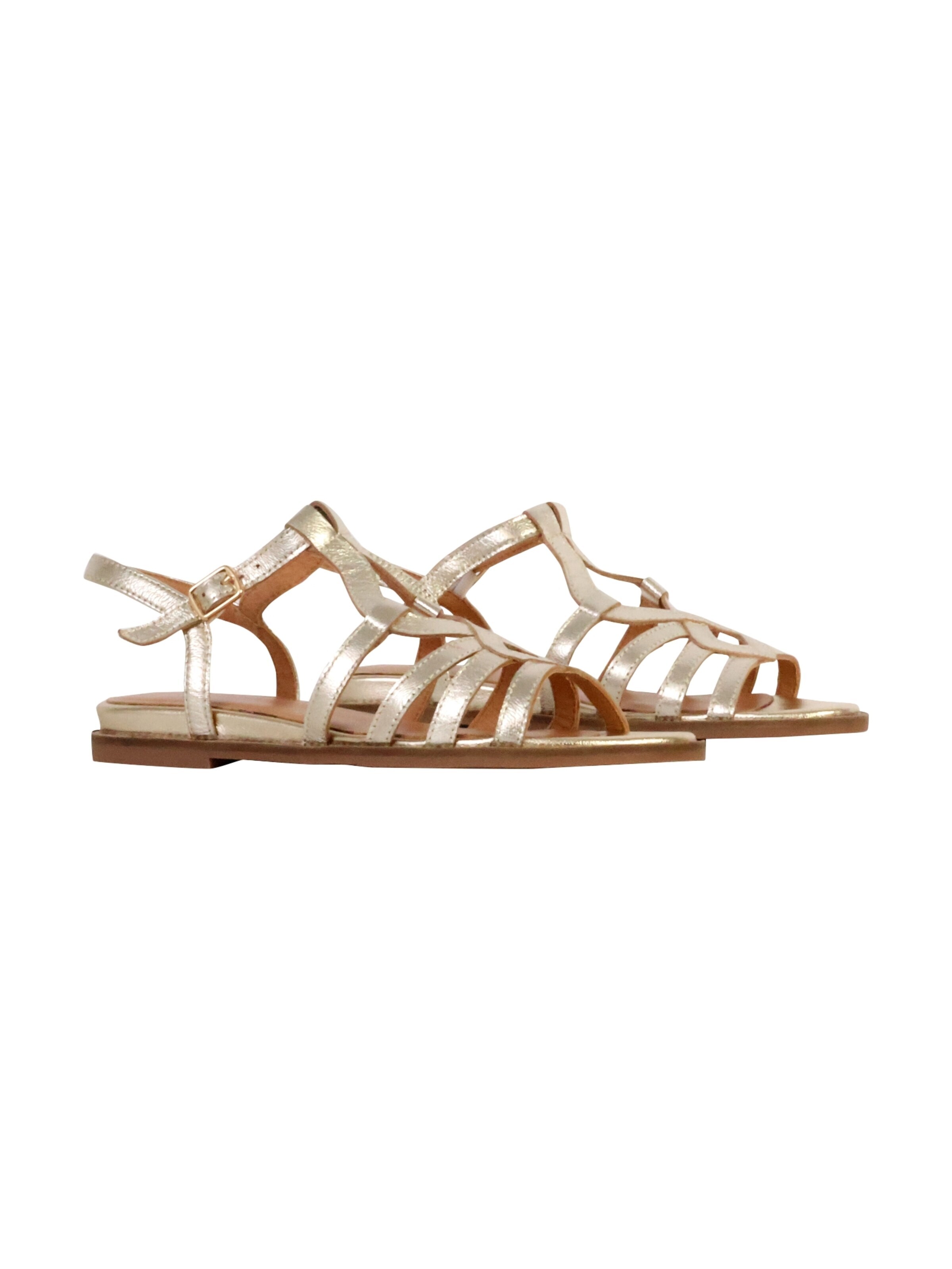 Emilie Karston Sandal 'Sabine-Ledersandalen' in Grey