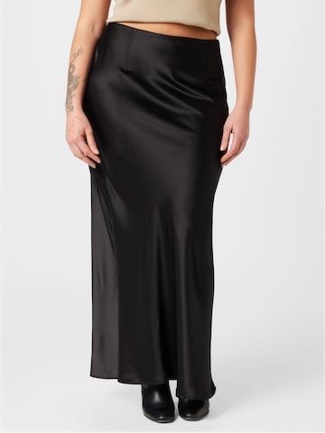 Nasty Gal Plus Skirt in Black: front