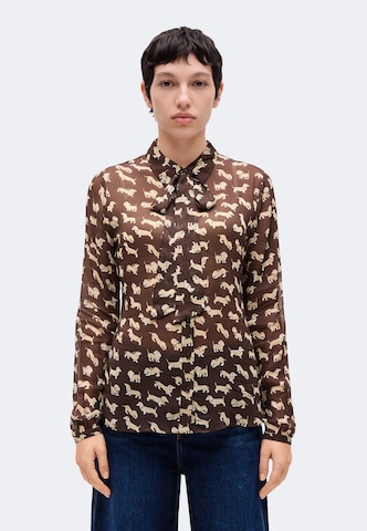 PRINCESS GOES HOLLYWOOD - Blusa em castanho: frente