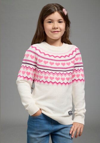 SCOUT Sweater in White: front