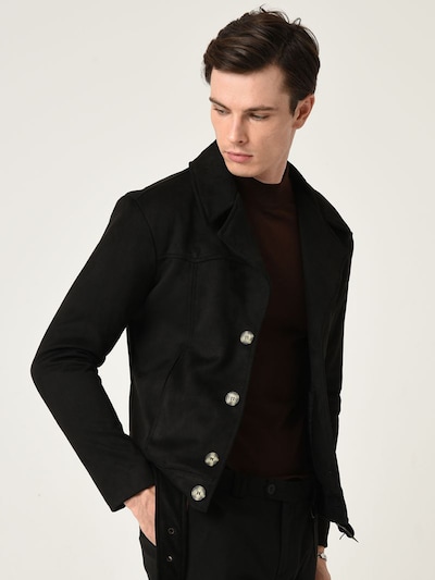 Antioch Veste mi-saison en noir, Vue avec produit