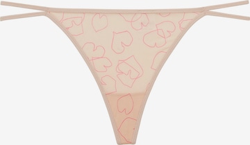 Calvin Klein Underwear String in Beige: front