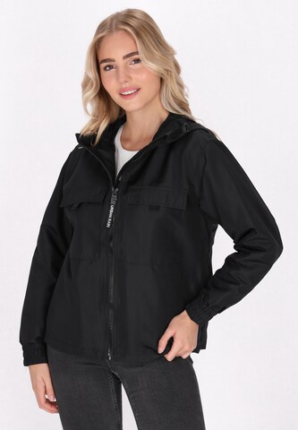 urban rain by Schmuddelwedda Between-Season Jacket in Black: front