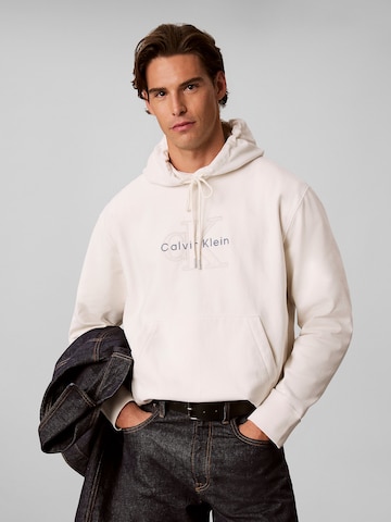 Calvin Klein Jeans Sweatshirt 'Terry' in Beige