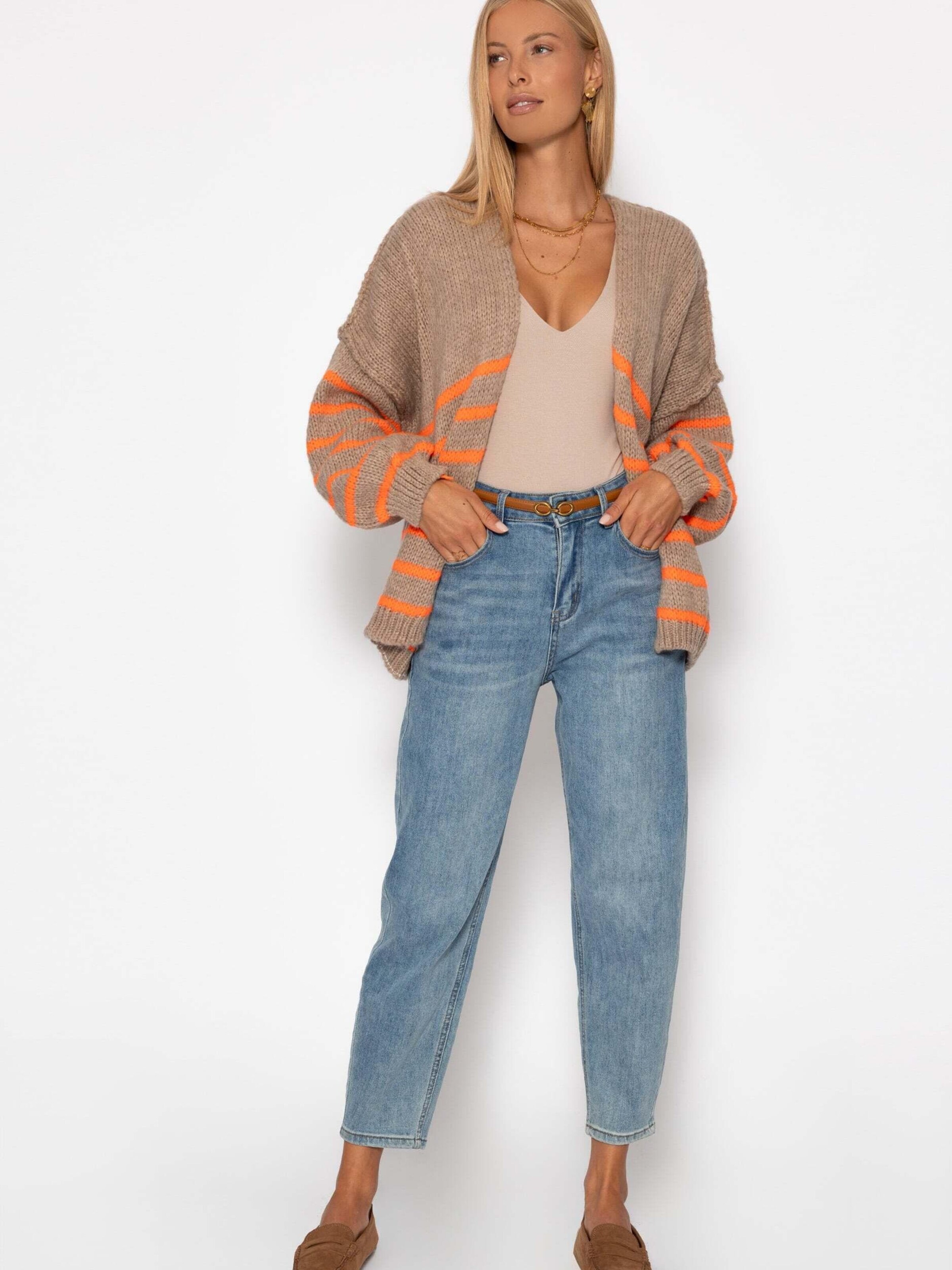 SASSYCLASSY Oversizestrickjacke‌‌ in Beige