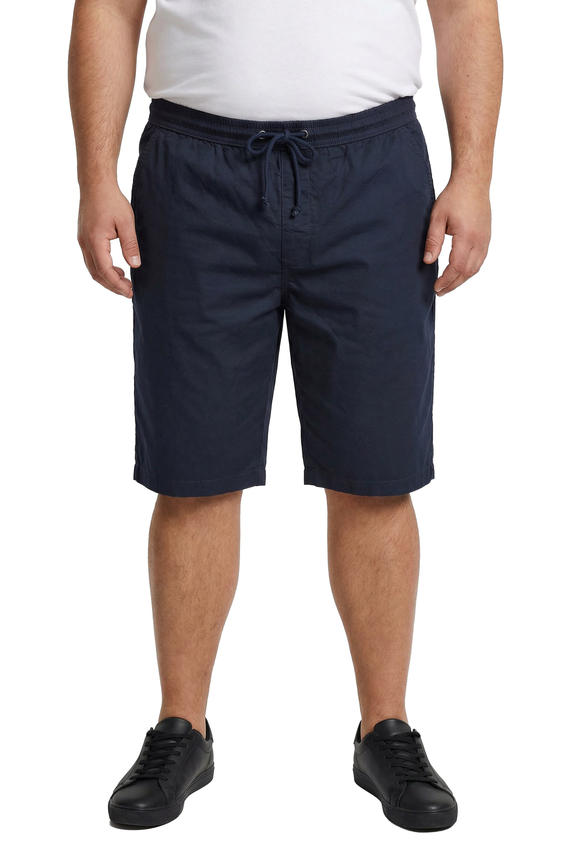 Men Plus Regular Broek in Blauw: voorkant