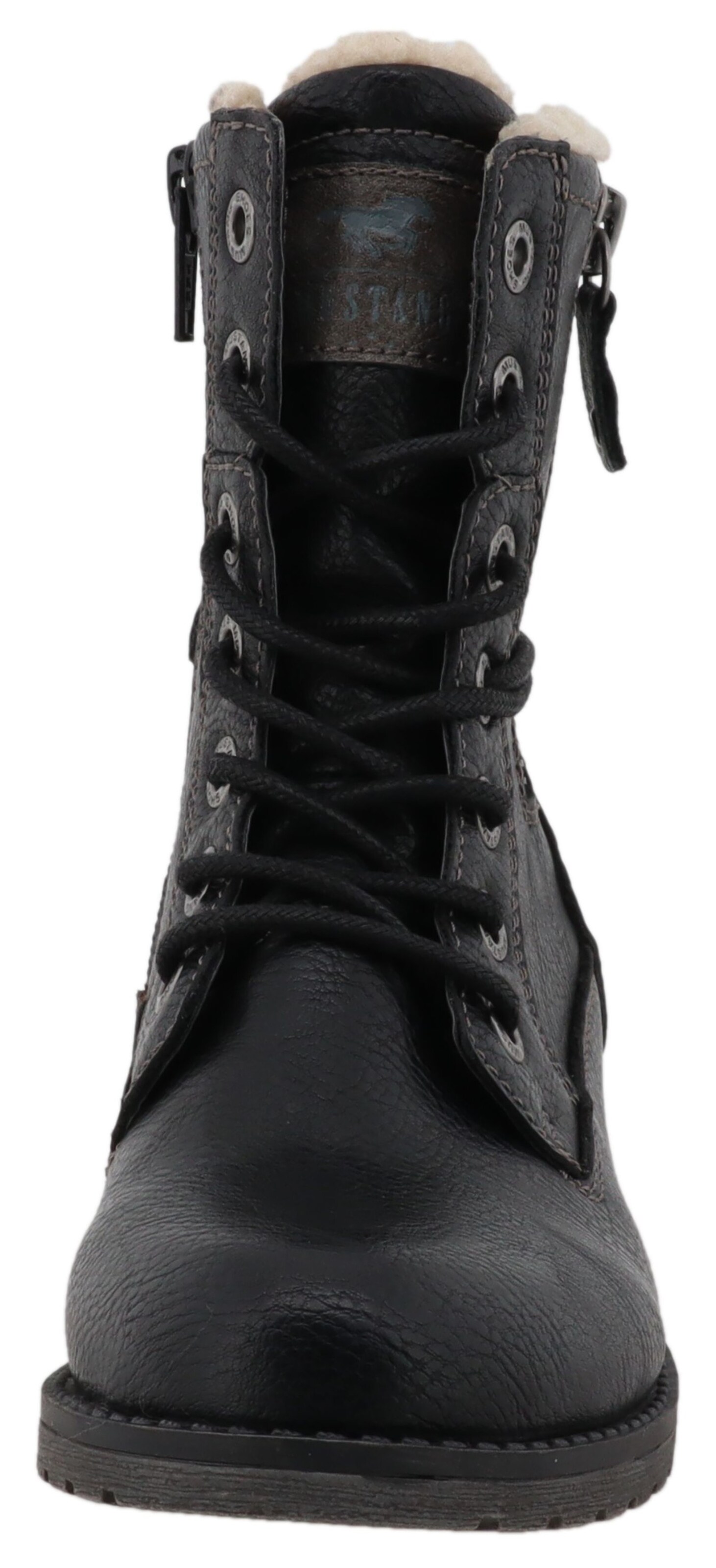 MUSTANG Schnürboots in Schwarz
