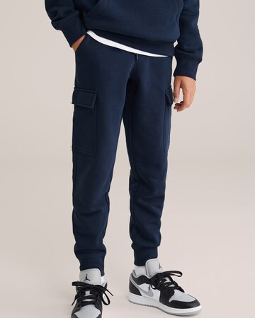 Effilé Pantalon WE Fashion en bleu : devant