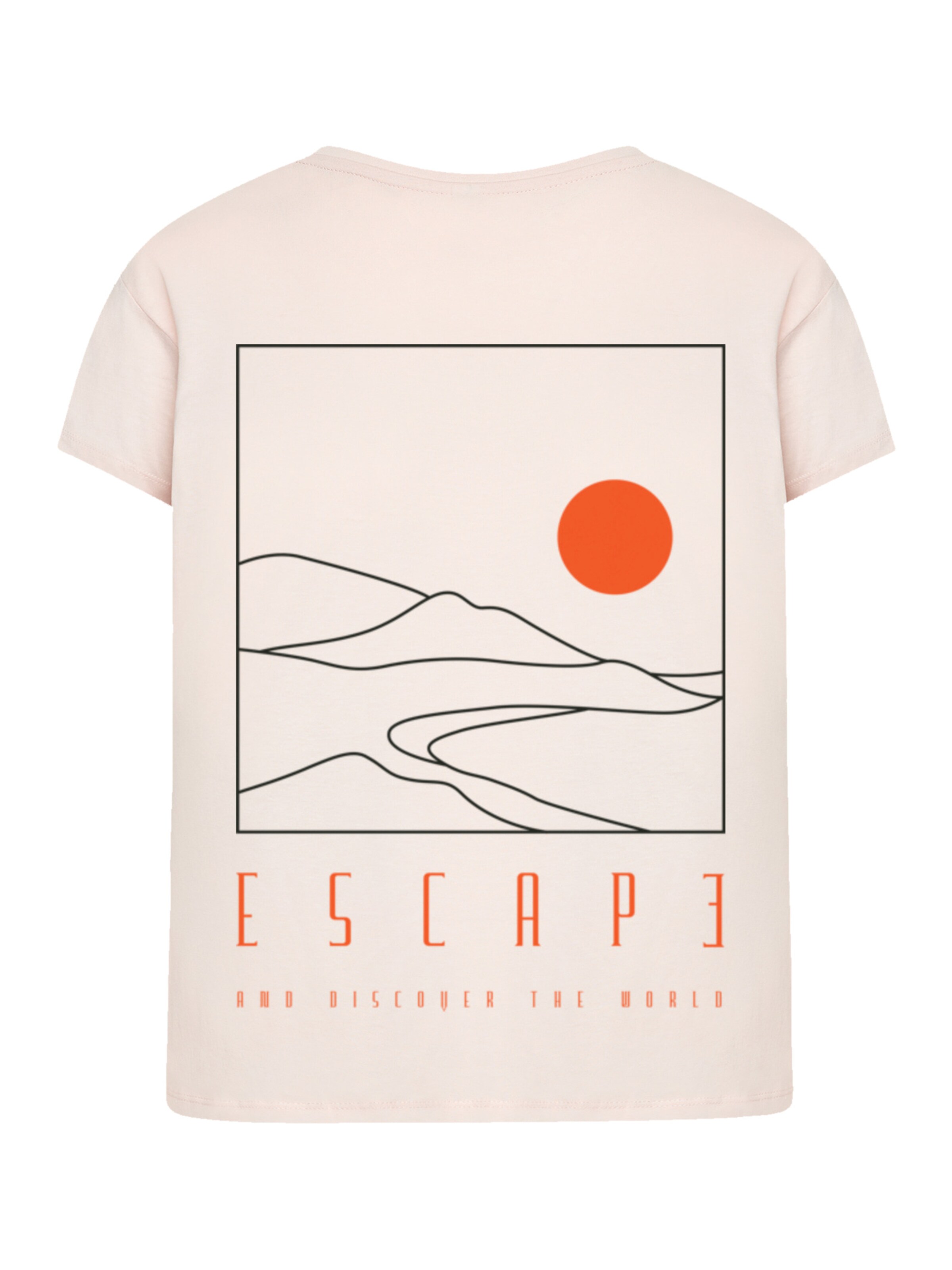 F4NT4STIC Shirt 'Escape Discover the World Landscape' in Pink