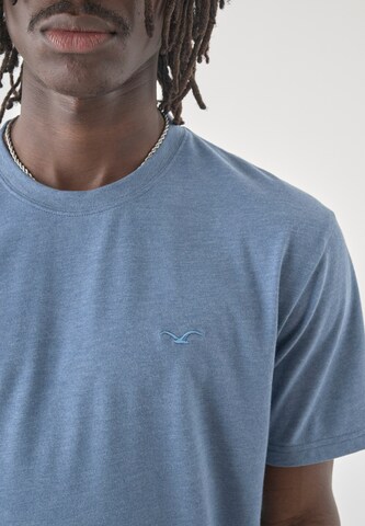 Cleptomanicx Shirt 'Ligull Stripe' in Blue