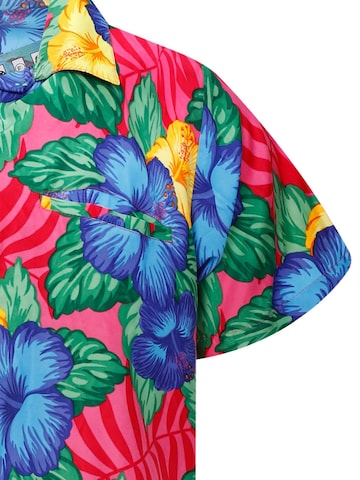 King Kameha Shirt 'Wild Flowers' in Roze