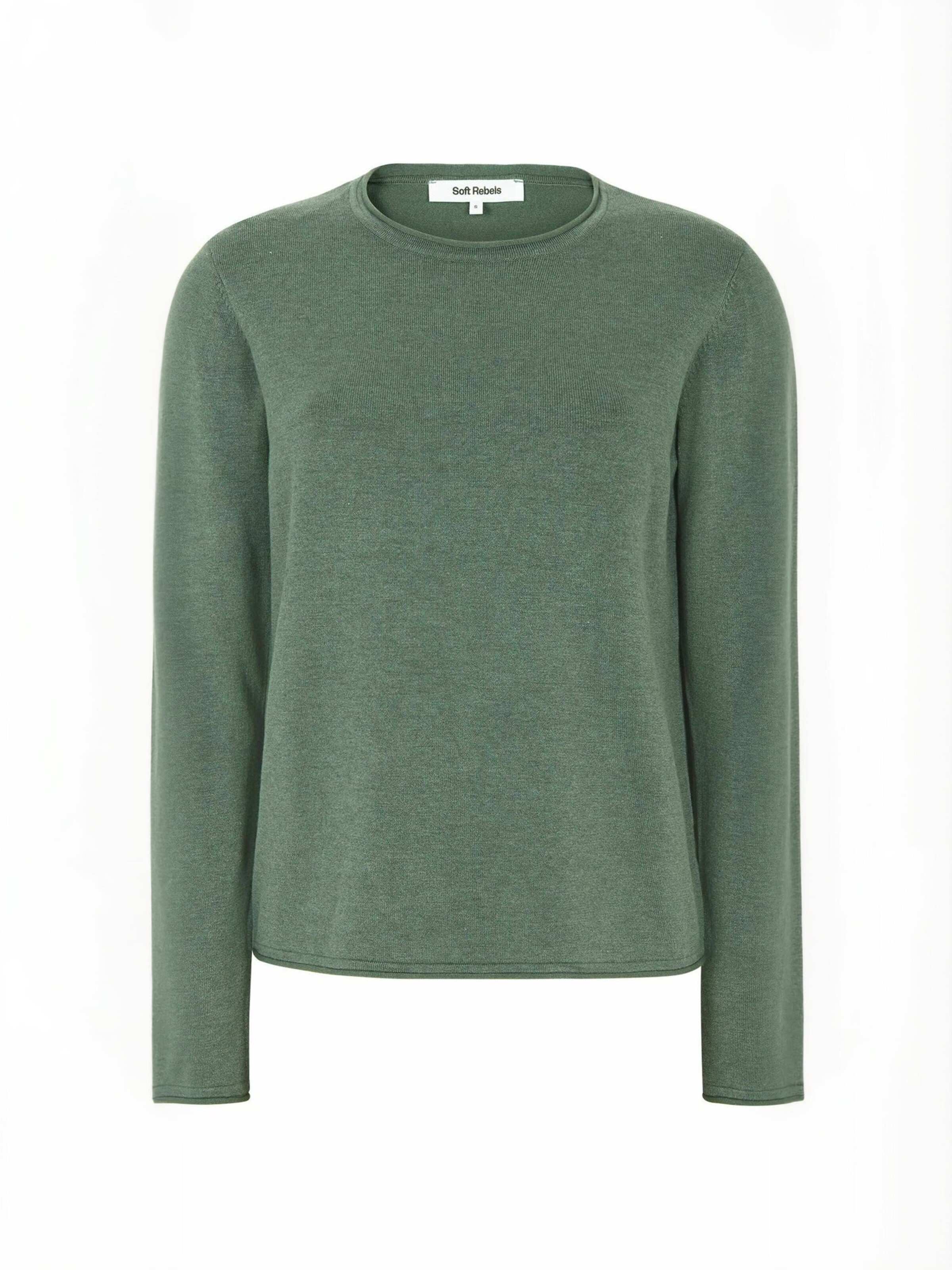 Pulover ' SRMarla ' de la Soft Rebels pe verde: față