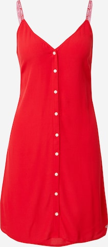 Tommy Jeans Zomerjurk in Rood: voorkant