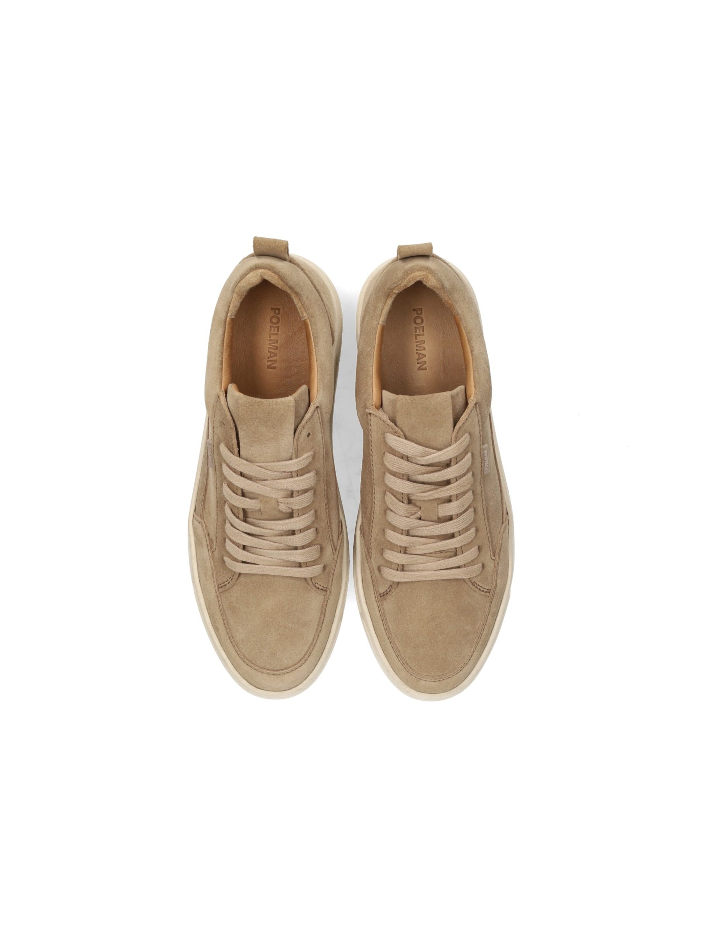 Baskets basses Poelman en beige