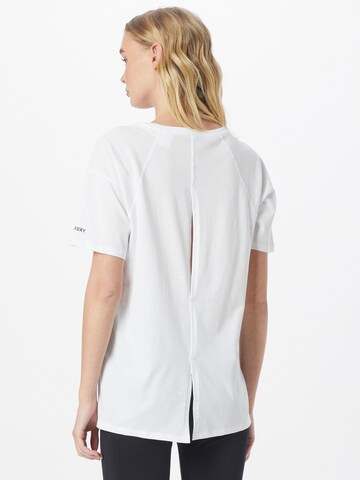 T-shirt fonctionnel 'Run' Superdry en blanc