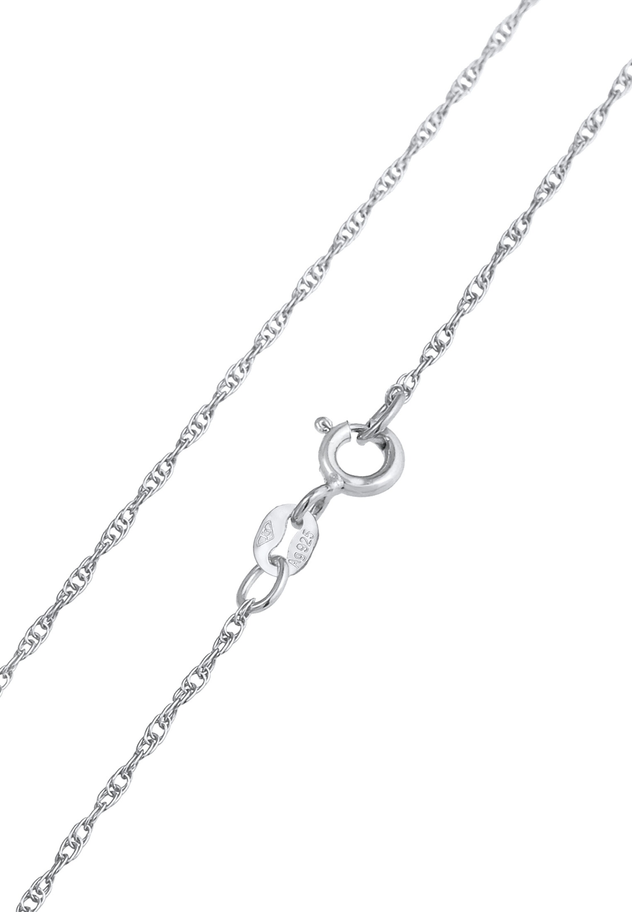 ELLI Ketting 'Herz' in Zilver