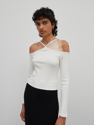 EDITED Shirt 'ROSEMARY' in White: front