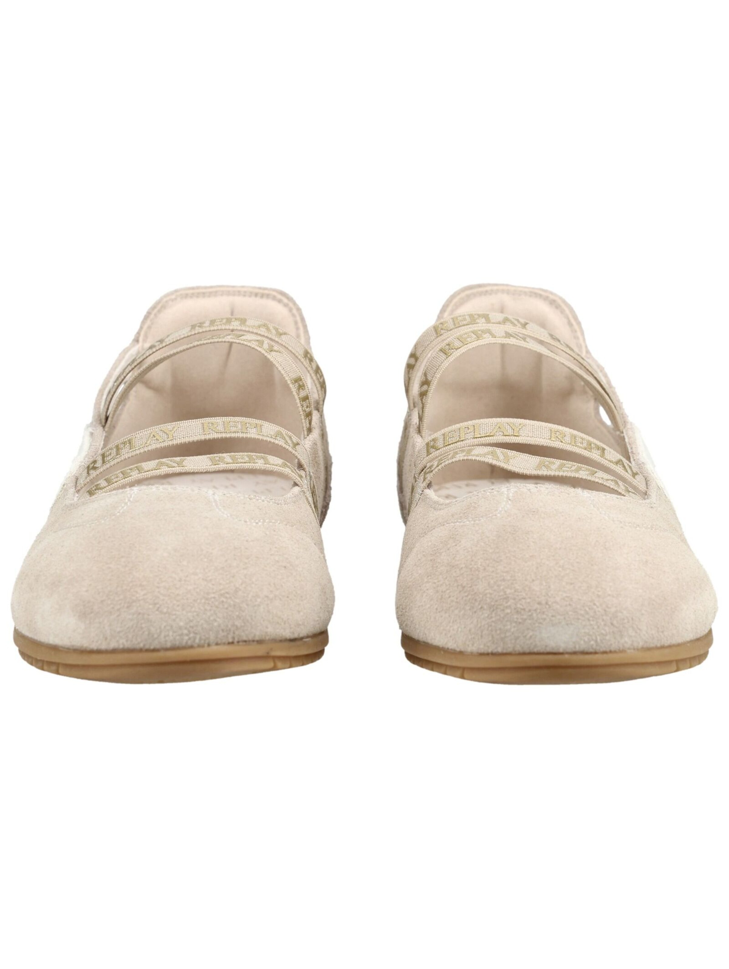 REPLAY Ballerina met riempjes in Beige