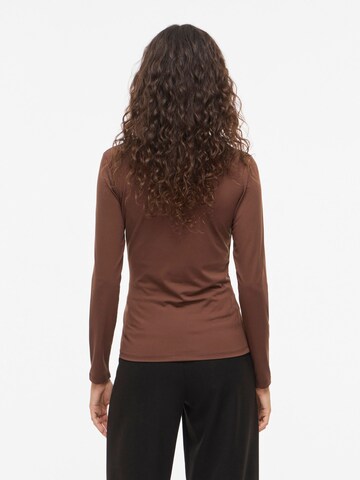 T-shirt 'VIKenza' VILA en marron