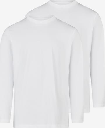 Ragman Shirt 'Basic' in Weiß: Vorderseite