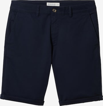 TOM TAILOR - Regular Calças chino em azul: frente