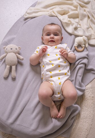 Tutina / body per bambino di Stellou & Friends in bianco: frontale