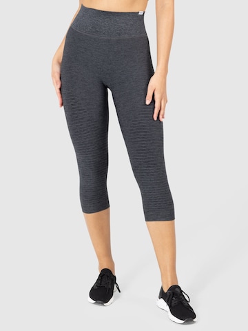 Smilodox Skinny Sportbroek 'Anita' in Grijs: voorkant