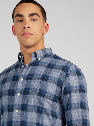 Lindbergh Regular fit Button Up Shirt in Blue