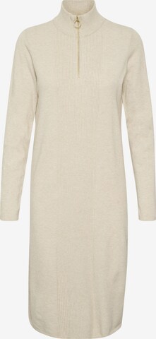 Cream Knitted dress 'Dela' in Beige: front