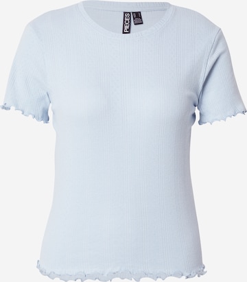 Maglietta di PIECES in blu: frontale