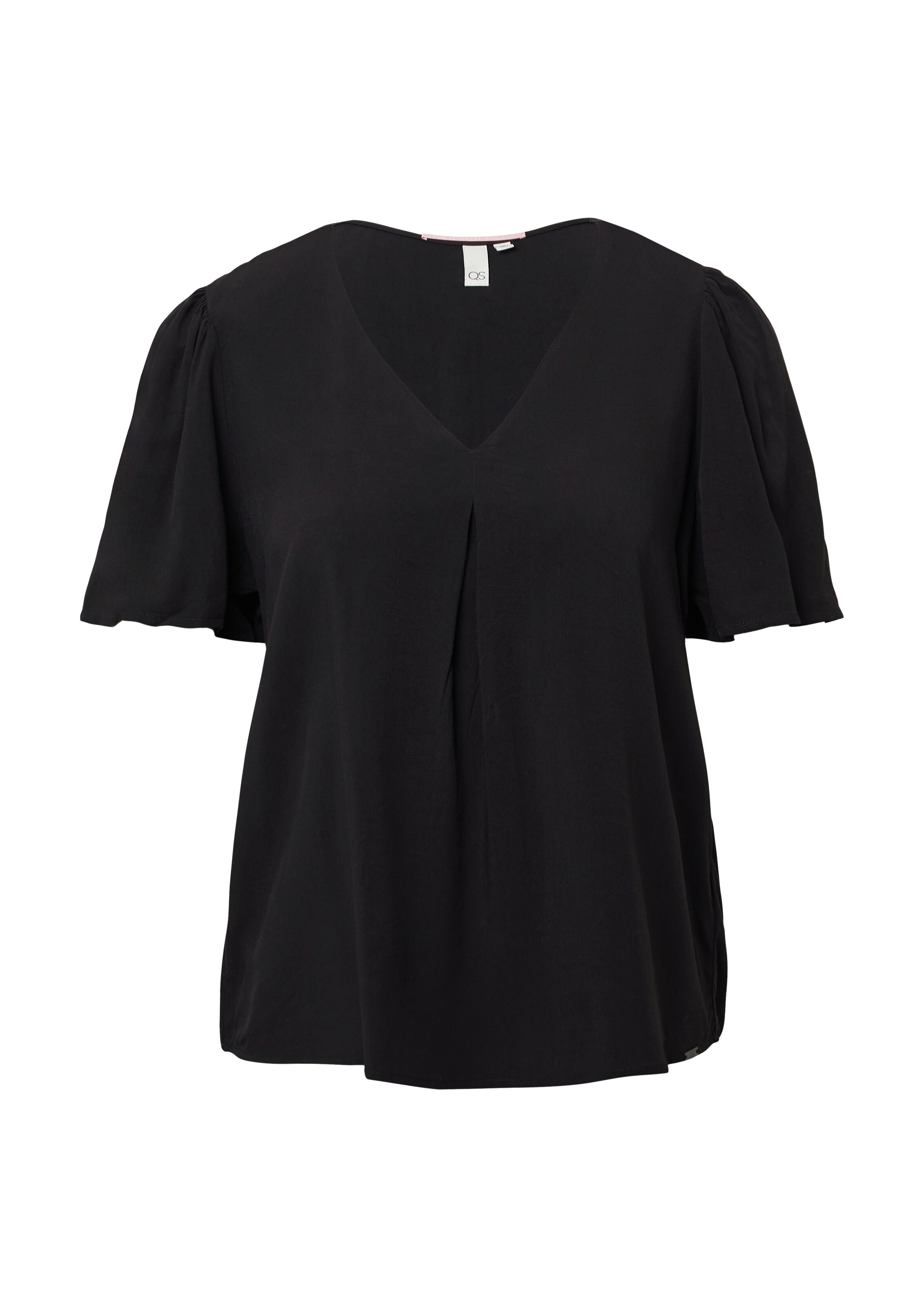 QS Bluse in Schwarz: Vorderseite