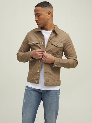 JACK & JONES Between-Season Jacket 'Alvin' in Brown