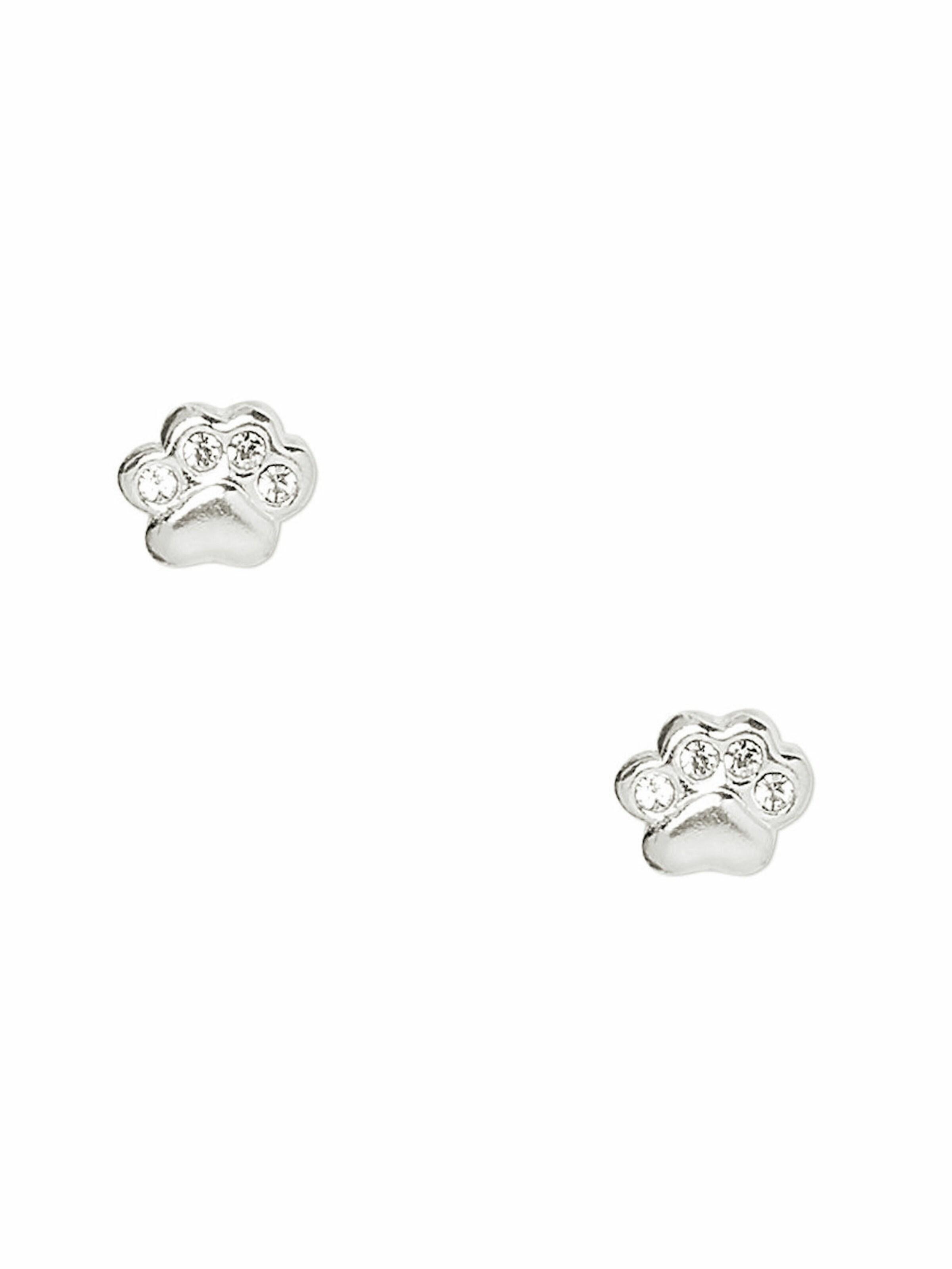 Gemshine Ohrhänger 'Pfote' in Silber